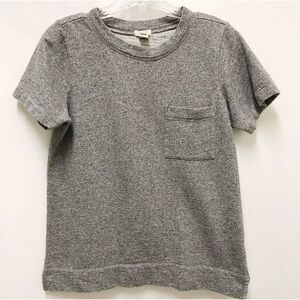J Crew‎ Women's XXS Gray Short Sleeve Pocket Heavy Tee Top Shirt 100% Cotton 2XS